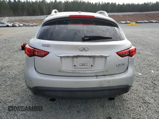 2017 Infiniti QX70 z VIN JN8CS1MW4HM413947, wystawiony jako Copart lot #44513185 z przebiegiem 75 049 mil mil oraz Szkoda całkowita • Salvage title. Historia ofert i sprzedaży dostępna na DreamBid. Obrazek 6.