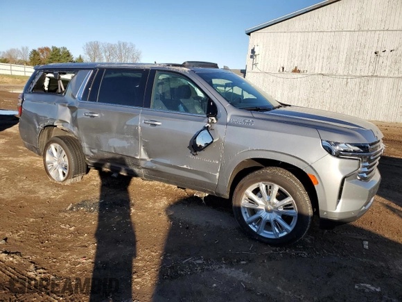 2024 Chevrolet Suburban High Country with VIN 1GNSKGKL3RR156553, listed as a Copart auction lot 78226654 with 21,558 mi miles and Salvage Title. Bid and sale history available at DreamBid. Image 4.