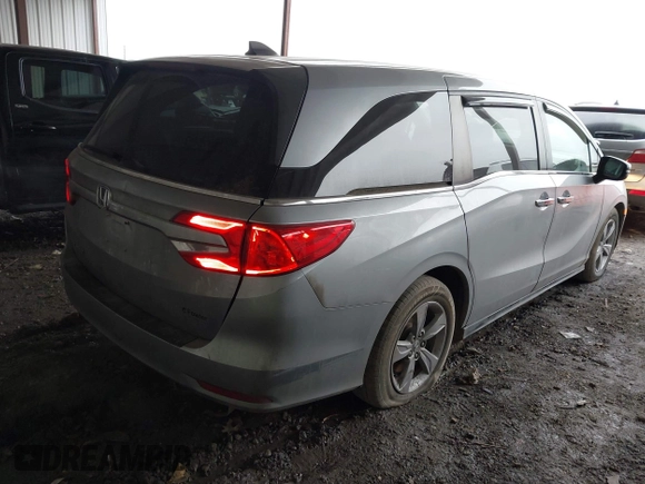 2020 Honda Odyssey EX with VIN 5FNRL6H52LB072616, listed as a IAAI auction lot 41475787 with 184,566 mi miles and . Bid and sale history available at DreamBid. Image 4.