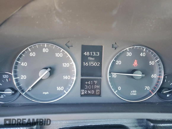 2005 Mercedes-Benz C 240 with VIN WDBRF81J45F603063, listed as a Copart auction lot 44751855 with 161,502 mi miles and Salvage Title. Bid and sale history available at DreamBid. Image 9.