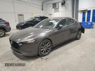 2019 Mazda Mazda3 Hatchback w/Preferred Pkg with VIN JM1BPAMM9K1145672, listed as a Copart auction lot 87742075 with 48,417 mi miles and Salvage Title. Bid and sale history available at carsss.com. Image 1.