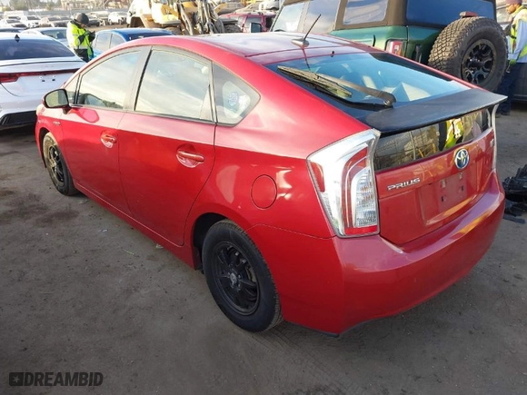 2012 Toyota Prius One with VIN JTDKN3DU5C5387838, listed as a IAAI auction lot 41219319 with NaN miles. Bid and sale history available at carsss.com. Image 3.