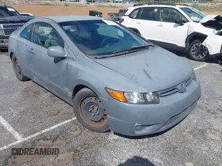 2007 Honda Civic Cpe LX with VIN 2HGFG12627H552345, listed as a IAAI auction lot 41922825 with 1 mi miles. Bid and sale history available at carsss.com. Image 1.