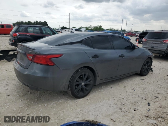 2018 Nissan Maxima SL with VIN 1N4AA6AP0JC401084, listed as a Copart auction lot 54351915 with 44,796 mi miles and Salvage title. Bid and sale history available at DreamBid. Image 3.