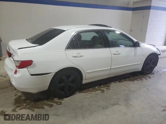 2005 Honda Accord EX with VIN 1HGCM56755A181408, listed as a Copart auction lot 52094265 with 207,948 mi miles and Salvage Title. Bid and sale history available at DreamBid. Image 3.