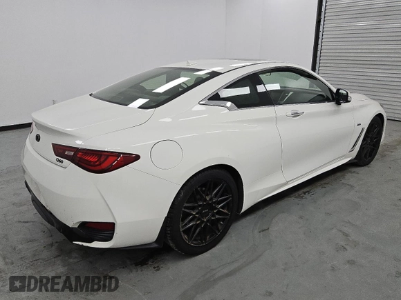 2017 Infiniti Q60 2.0t with VIN JN1CV7ELXHM320296, listed as a Copart auction lot 49818345 with 128,490 mi miles and Clean Title. Bid and sale history available at DreamBid. Image 3.
