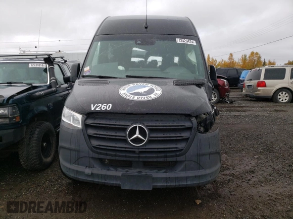 2024 Mercedes-Benz Sprinter Passenger with VIN W1Z4NGHY7RT177962, listed as a Copart auction lot 72429474 with Not Provided miles and Salvage Title. Bid and sale history available at carsss.com. Image 5.