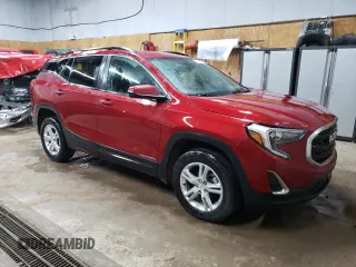 2021 GMC Terrain SLE with VIN 3GKALTEV1ML317378, listed as a Copart auction lot 54823015 with 59,753 mi miles and Salvage title. Bid and sale history available at DreamBid. Image 4.