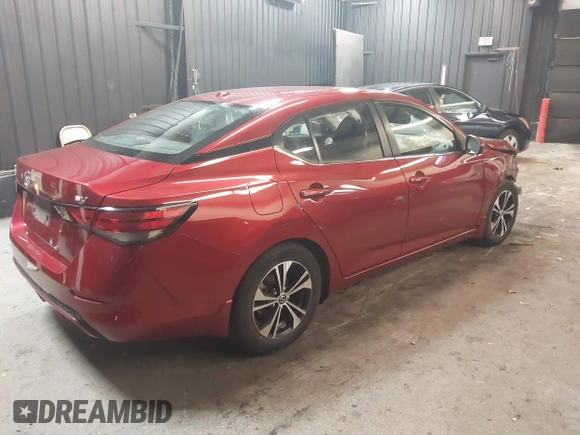 2021 Nissan Sentra SV with VIN 3N1AB8CV7MY201011, listed as a IAAI auction lot 41728327 with 57,258 mi miles and . Bid and sale history available at DreamBid. Image 4.