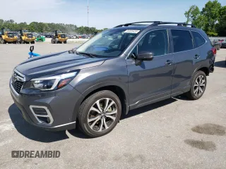 2021 Subaru Forester Limited with VIN JF2SKAUC7MH585990, listed as a Copart auction lot 56026435 with 59,984 mi miles and Salvage title. Bid and sale history available at DreamBid. Image 1.