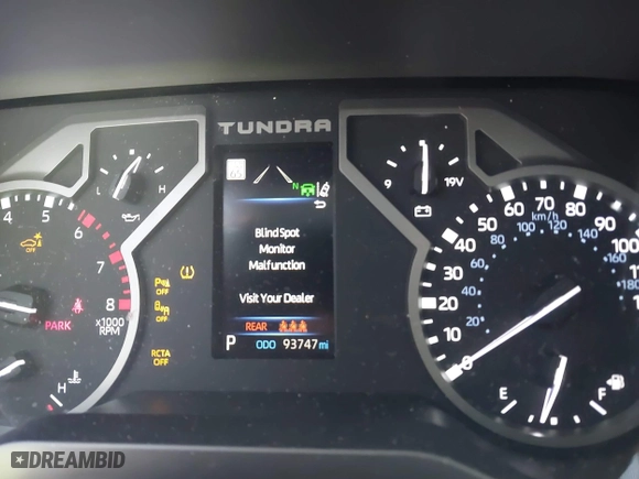 2022 Toyota Tundra 2WD Limited with VIN 5TFJA5AB7NX011302, listed as a IAAI auction lot 41400983 with 93,747 mi miles. Bid and sale history available at carsss.com. Image 7.