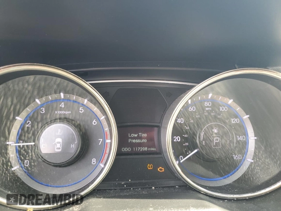 2012 Hyundai Sonata GLS with VIN 5NPEB4AC1CH433480, listed as a Copart auction lot 54971595 with 117,208 mi miles and Clean Title. Bid and sale history available at carsss.com. Image 9.