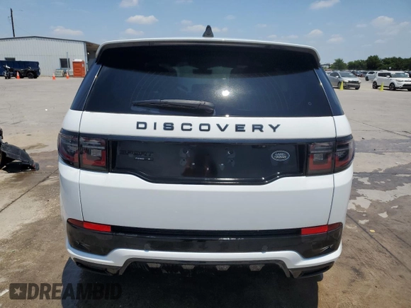 2020 Land Rover Discovery Sport S R-Dynamic with VIN SALCT2FX2LH833799, listed as a Copart auction lot 59515224 with 12,843 mi miles and Salvage Title. Bid and sale history available at carsss.com. Image 6.