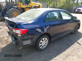 2011 Toyota Corolla L with VIN 2T1BU4EE6BC666491, listed as a IAAI auction lot 42001708 with 1 mi miles. Bid and sale history available at carsss.com. Image 4.
