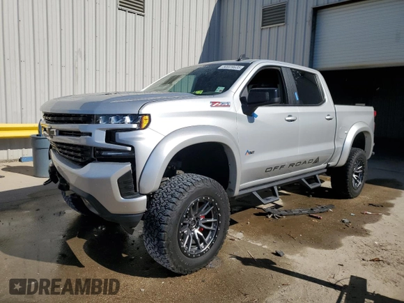 2021 Chevrolet Silverado 1500 RST with VIN 1GCUYEEL2MZ189150, listed as a Copart auction lot 50029635 with 41,417 mi miles and Salvage Title. Bid and sale history available at carsss.com. Image 1.