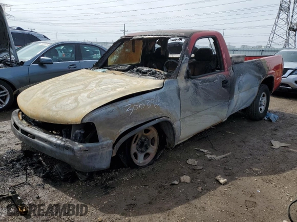 1999 Chevrolet Silverado 1500 with VIN 1GCEC14W5XZ177120, listed as a Copart auction lot 49986155 with 0 mi miles and Salvage Title. Bid and sale history available at carsss.com. Image 1.