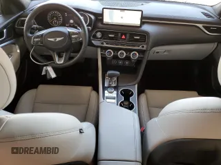 2023 Genesis G70 2.0T with VIN KMTG34TA6PU129124, listed as a Copart auction lot 58492934 with 13,407 mi miles and Clean Title. Bid and sale history available at carsss.com. Image 8.