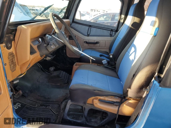 1995 Jeep Wrangler S with VIN 1J4FY19P0SP210031, listed as a Copart auction lot 88065825 with 279,604 mi miles and Salvage Title. Bid and sale history available at carsss.com. Image 7.