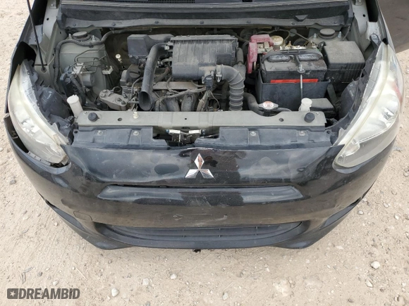2015 Mitsubishi Mirage DE with VIN ML32A3HJ5FH041919, listed as a Copart auction lot 53329685 with 152,577 mi miles and Salvage Title. Bid and sale history available at carsss.com. Image 11.