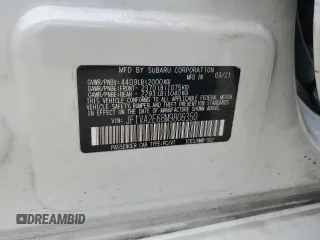 2021 Subaru WRX STI with VIN JF1VA2E68M9806350, listed as a Copart auction lot 86942334 with 46,687 mi miles and Salvage Title. Bid and sale history available at carsss.com. Image 12.