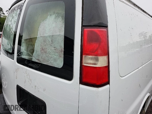 2016 Chevrolet Express Cargo Van with VIN 1GCWGBFF3G1139797, listed as a IAAI auction lot 42025502 with 344,744 mi miles. Bid and sale history available at carsss.com. Image 1.