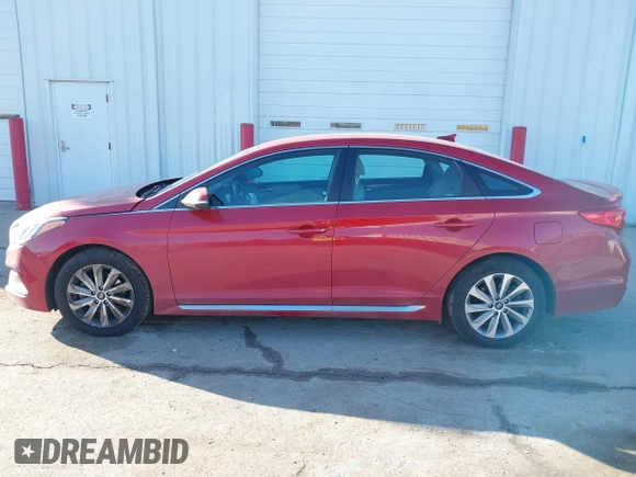 2017 Hyundai Sonata Sport with VIN 5NPE34AF4HH535628, listed as a IAAI auction lot 41721383 with 75,836 mi miles. Bid and sale history available at carsss.com. Image 15.
