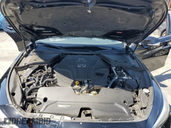 2021 Infiniti Q50 Luxe z VIN JN1EV7BPXMM704993, wystawiony jako Copart lot #55172695 z przebiegiem 55 979 mil mil oraz Szkoda całkowita • Salvage title. Historia ofert i sprzedaży dostępna na DreamBid. Obrazek 11.