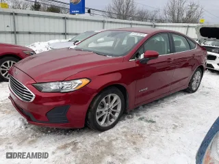 2019 Ford Fusion Hybrid SE with VIN 3FA6P0LU8KR257632, listed as a Copart auction lot 87262564 with 92,765 mi miles and Salvage Title. Bid and sale history available at carsss.com. Image 1.