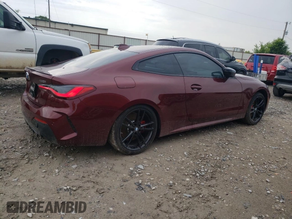 2023 BMW 4 Series 430i xDrive z VIN WBA73AP06PCM49576, wystawiony jako Copart lot #54589993 z przebiegiem 1 742 mil mil oraz . Historia ofert i sprzedaży dostępna na DreamBid. Obrazek 3.