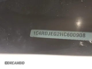 2017 Dodge Durango Citadel with VIN 1C4RDJEG2HC600908, listed as a IAAI auction lot 42066932 with Not provided miles and . Bid and sale history available at DreamBid. Image 9.