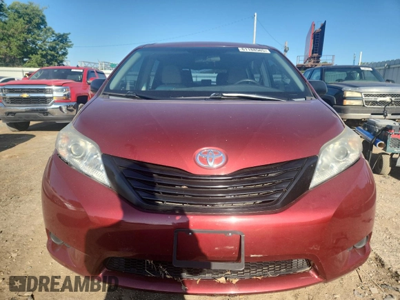 2015 Toyota Sienna L with VIN 5TDZK3DC6FS609767, listed as a Copart auction lot 61188585 with 136,286 mi miles and Salvage title. Bid and sale history available at DreamBid. Image 5.