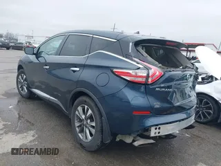 2016 Nissan Murano Platinum with VIN 5N1AZ2MG8GN129836, listed as a IAAI auction lot 41590271 with 118,214 mi miles and . Bid and sale history available at carsss.com. Image 3.