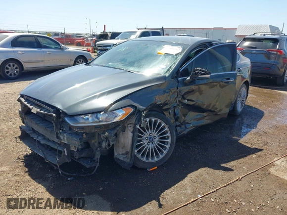 2016 Ford Fusion Titanium with VIN 3FA6P0K98GR158877, listed as a IAAI auction lot 41994013 with 57,027 mi miles and . Bid and sale history available at DreamBid. Image 18.
