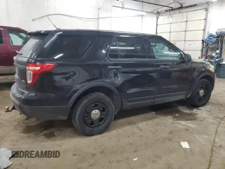 2014 Ford Utility Police Interceptor with VIN 1FM5K8AR7EGA33387, listed as a Copart auction lot 83742274 with 204,140 mi miles and Salvage Title. Bid and sale history available at carsss.com. Image 3.