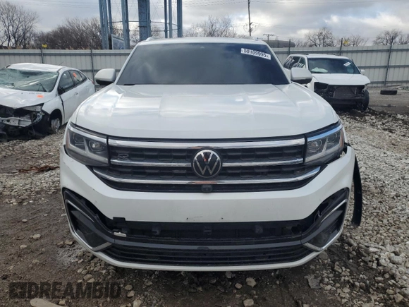 2023 Volkswagen Atlas SEL Premium R-Line with VIN 1V2FE2CAXPC200869, listed as a Copart auction lot 50109995 with 55,710 mi miles and Salvage title. Bid and sale history available at DreamBid. Image 5.