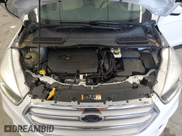 2017 Ford Escape SE with VIN 1FMCU0GD4HUB94686, listed as a Copart auction lot 52908105 with 107,827 mi miles and Clean Title. Bid and sale history available at carsss.com. Image 12.