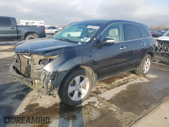 2013 Acura MDX Tech Pkg with VIN 2HNYD2H35DH524404, listed as a Copart auction lot 44238415 with 77,117 mi miles and Salvage Title. Bid and sale history available at carsss.com. Image 1.