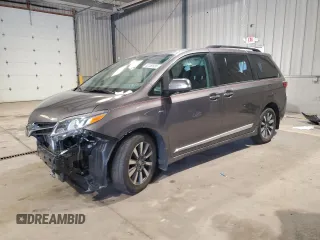 2019 Toyota Sienna XLE z VIN 5TDDZ3DC0KS218985, wystawiony jako Copart lot #62550935 z przebiegiem 42 925 mil mil oraz Szkoda całkowita • Salvage title. Historia ofert i sprzedaży dostępna na DreamBid. Obrazek 1.