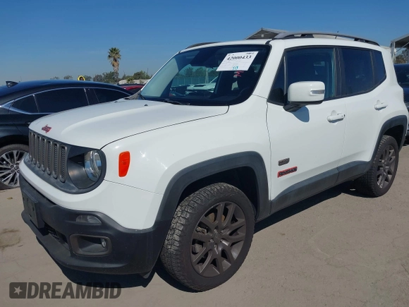 2016 Jeep Renegade Latitude with VIN ZACCJBBT6GPC98149, listed as a IAAI auction lot 42000433 with 62,733 mi miles. Bid and sale history available at carsss.com. Image 18.