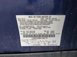2014 Ford Taurus SEL with VIN 1FAHP2E80EG106719, listed as a IAAI auction lot 41967594 with 194,426 mi miles and . Bid and sale history available at DreamBid. Image 9.
