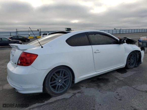 2005 Scion tC with VIN JTKDE177050002598, listed as a Copart auction lot 49656995 with 0 mi miles and Salvage Title. Bid and sale history available at carsss.com. Image 3.