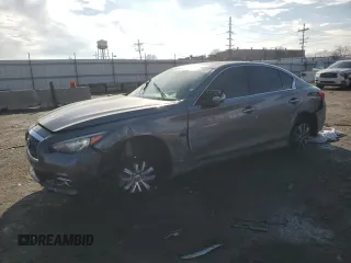 2017 Infiniti Q50 Premium with VIN JN1EV7AP7HM732712, listed as a Copart auction lot 44122965 with 85,549 mi miles and Salvage title. Bid and sale history available at DreamBid. Image 1.