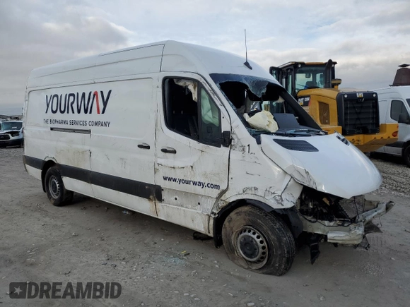 2023 Mercedes-Benz Sprinter Cargo Cargo with VIN W1Y40CHY4PT159007, listed as a Copart auction lot 86635434 with Not Provided miles and Salvage Title. Bid and sale history available at DreamBid. Image 4.