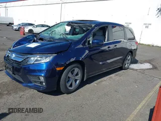 2019 Honda Odyssey EX-L z VIN 5FNRL6H70KB113499, wystawiony jako IAAI lot #41681215 z przebiegiem Nie podano mil oraz . Historia ofert i sprzedaży dostępna na DreamBid. Obrazek 2.
