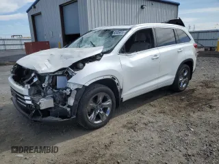 2019 Toyota Highlander Limited with VIN 5TDDZRFHXKS933090, listed as a Copart auction lot 62426615 with 44,680 mi miles and Salvage title. Bid and sale history available at DreamBid. Image 1.
