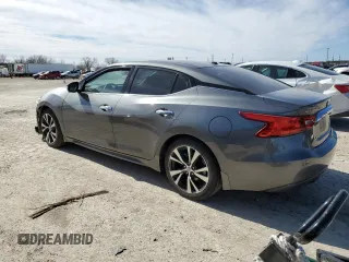 2017 Nissan Maxima SV with VIN 1N4AA6AP8HC429032, listed as a Copart auction lot 46341095 with 0 mi miles and Salvage Title. Bid and sale history available at carsss.com. Image 2.
