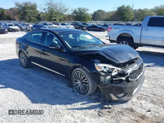 2015 Kia Cadenza Premium with VIN KNALN4D78F5174419, listed as a IAAI auction lot 41223120 with 140,444 mi miles and . Bid and sale history available at DreamBid. Image 1.