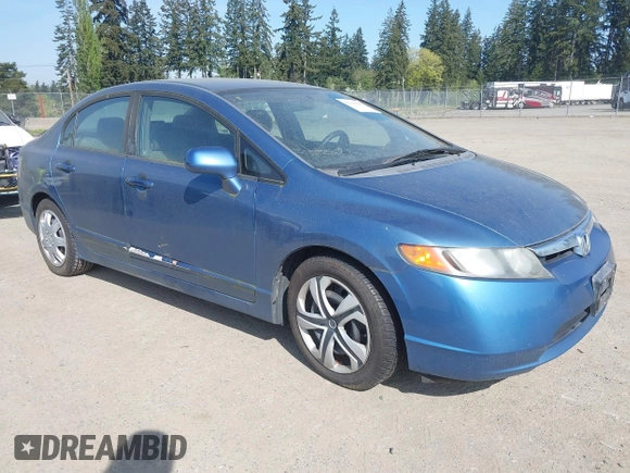 2008 Honda Civic LX with VIN 1HGFA16558L022345, listed as a IAAI auction lot 42129866 with 185,267 mi miles and . Bid and sale history available at DreamBid. Image 1.