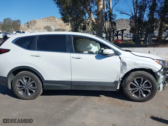 2022 Honda CR-V EX-L with VIN 2HKRW1H86NH400838, listed as a IAAI auction lot 41634694 with 1 mi miles. Bid and sale history available at carsss.com. Image 12.