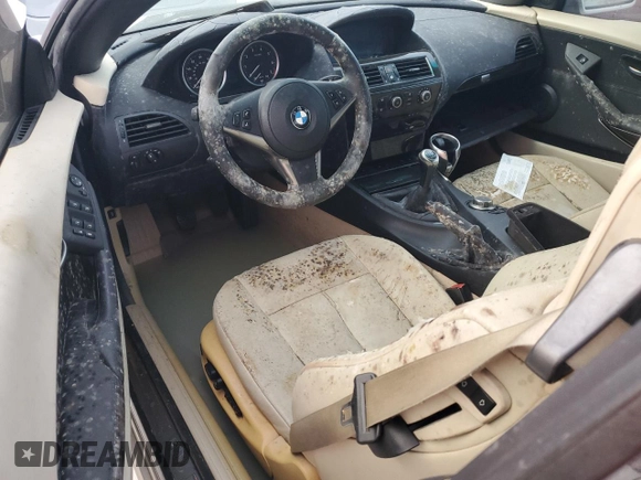 2006 BMW 6 Series 650Ci z VIN WBAEK13466CN72361, wystawiony jako Copart lot #74586414 z przebiegiem Nie podano mil oraz Szkoda całkowita • Salvage title. Historia ofert i sprzedaży dostępna na DreamBid. Obrazek 8.